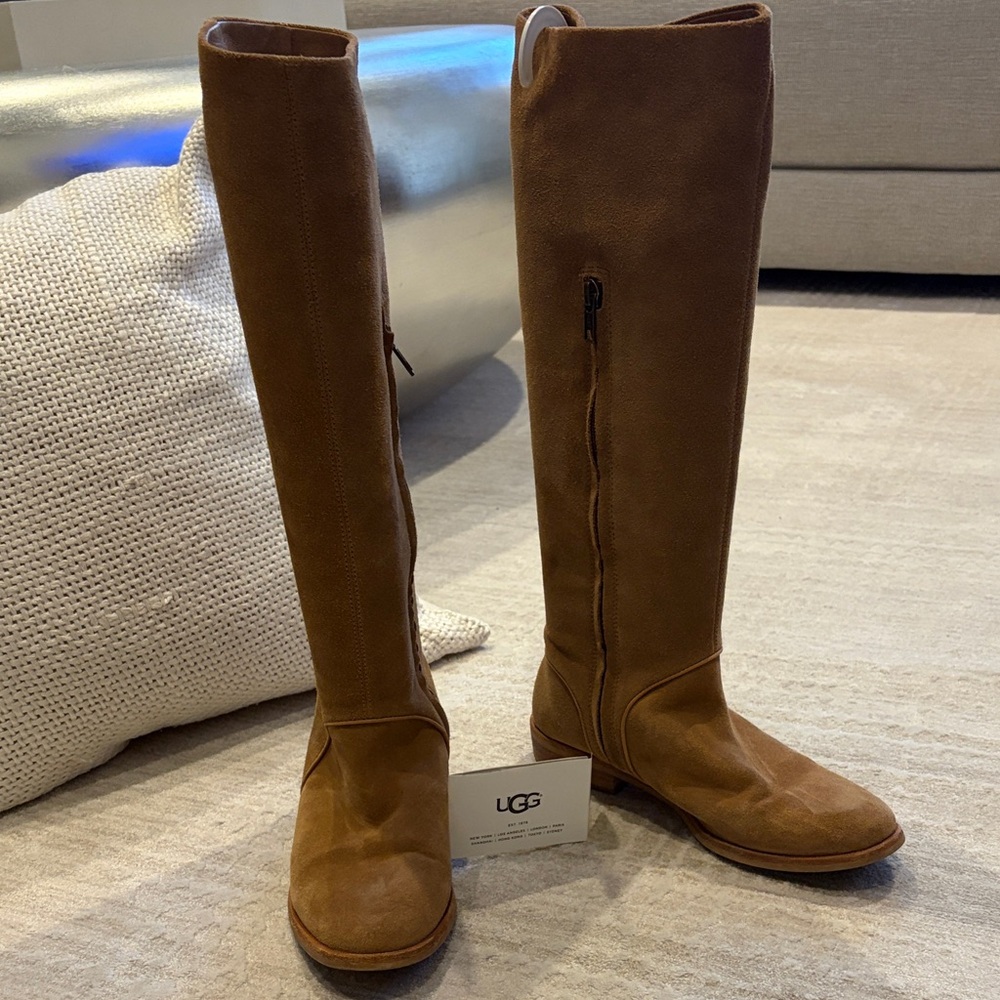 UGG Tan Suede Tall Boots